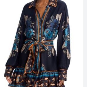 FARM Rio Blossom Tapestry Belter Mini Dress Large